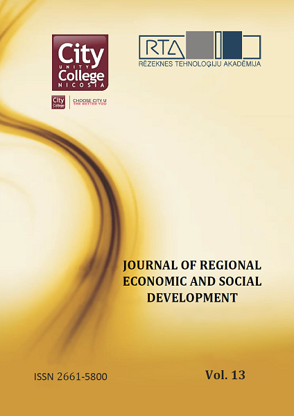 					View Vol. 13 (2021): Journal of Regional Economic and Social Development
				