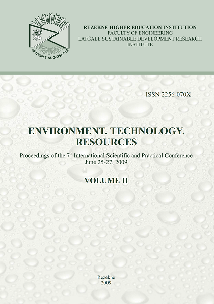 					View Vol. 2 (2009): Environment. Technology. Resources. Proceedings of the 7th International Scientific and Practical Conference. Volume 2
				