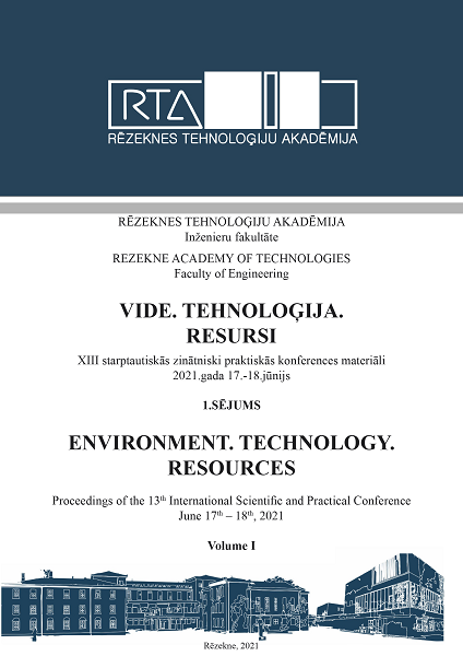 					View Vol. 1 (2021): Environment. Technology. Resources. Proceedings of the 13th International Scientific and Practical Conference. Volume 1
				