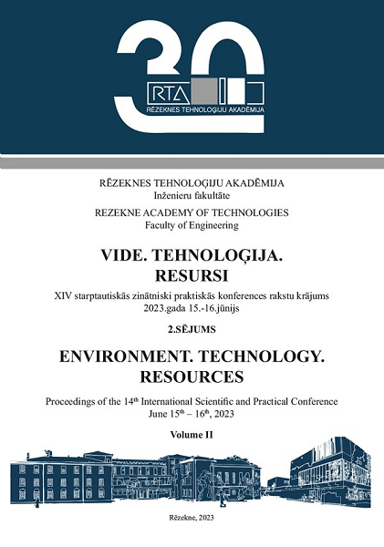 					View Vol. 2 (2023): Environment. Technology. Resources. Proceedings of the 14th International Scientific and Practical Conference. Volume 2
				