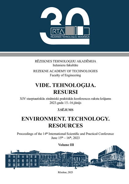 					View Vol. 3 (2023): Environment. Technology. Resources. Proceedings of the 14th International Scientific and Practical Conference. Volume 3
				