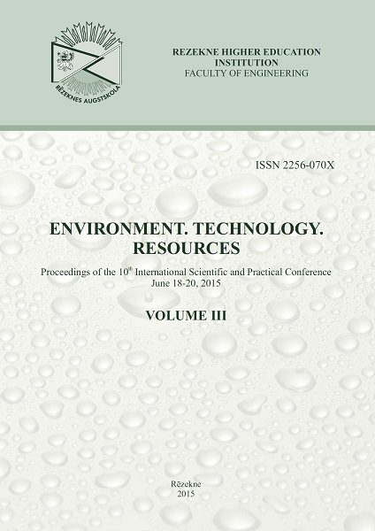 					View Vol. 3 (2015): Environment. Technology. Resources. Proceedings of the 10th International Scientific and Practical Conference. Volume 3
				