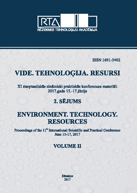 					View Vol. 2 (2017): Environment. Technology. Resources. Proceedings of the 11th International Scientific and Practical Conference. Volume 2
				